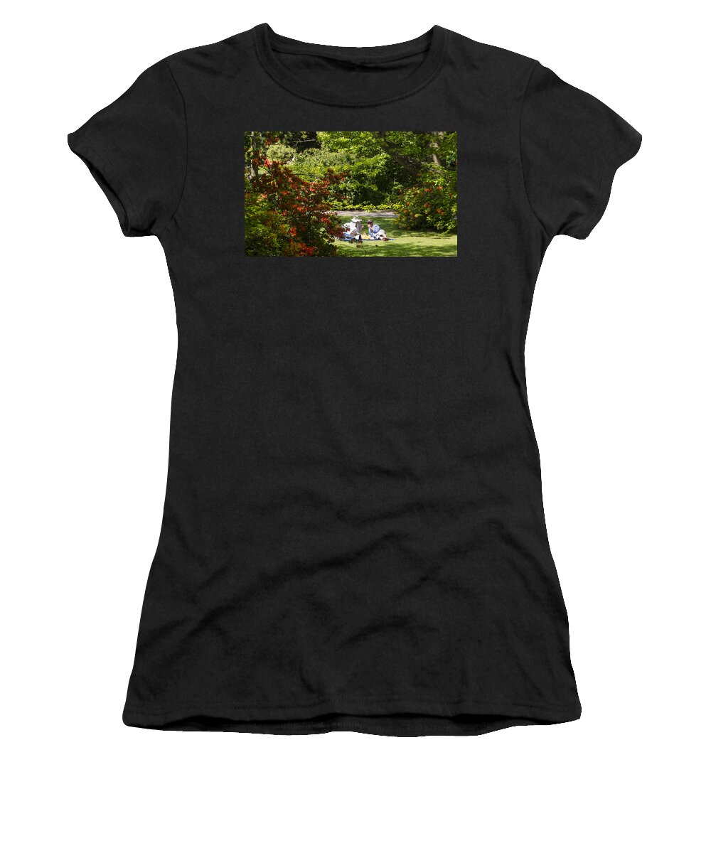 Summer Women's T-Shirt featuring the photograph Summer Picnic by Spikey Mouse Photography