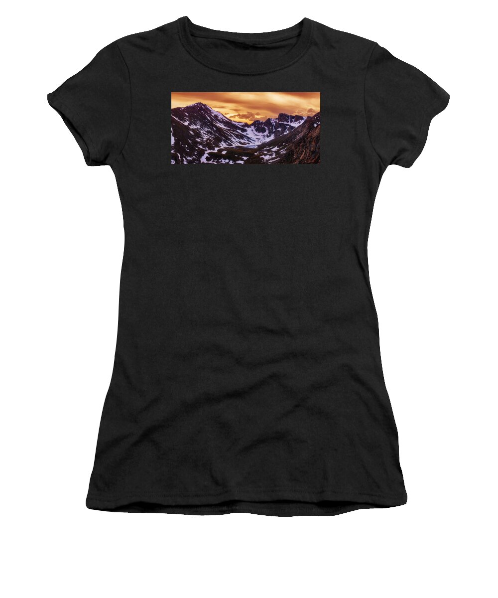 Summer Women's T-Shirt featuring the photograph Summer Solstice Sunset by Darren White