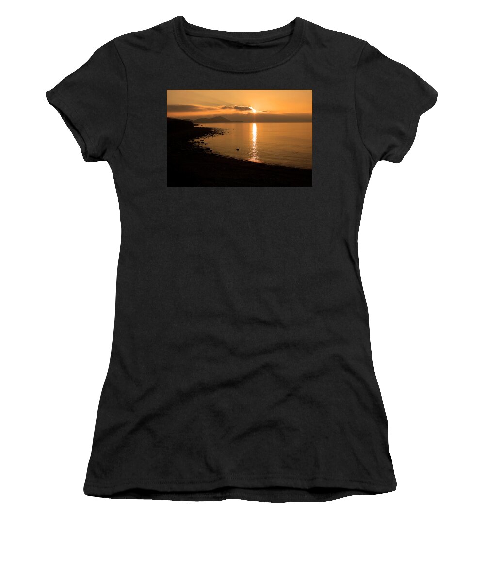 Ireland Women's T-Shirt featuring the photograph Sunset On A Western Shore by Aidan Moran