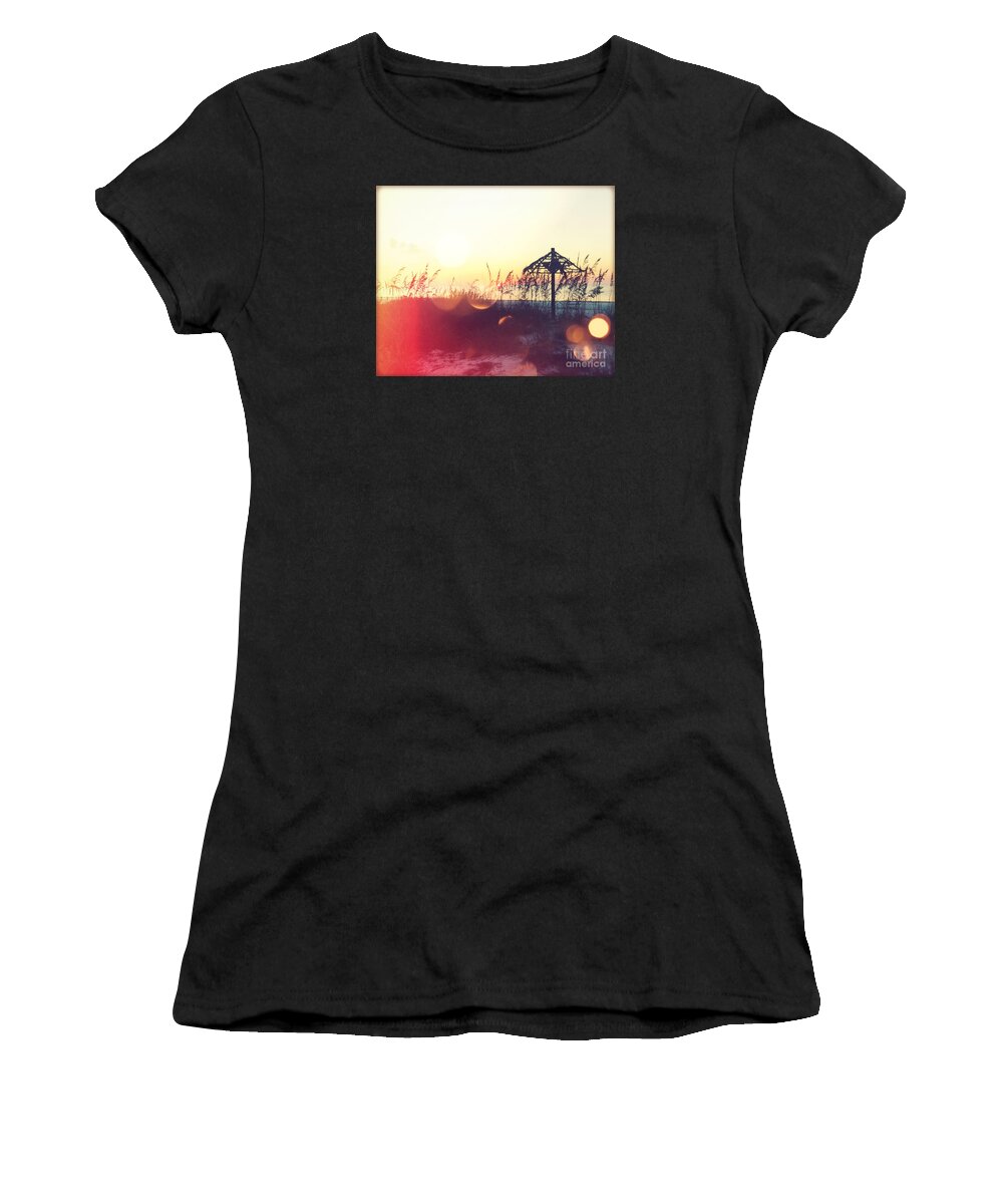 Florida Women's T-Shirt featuring the photograph Sunset Palm III by Chris Andruskiewicz