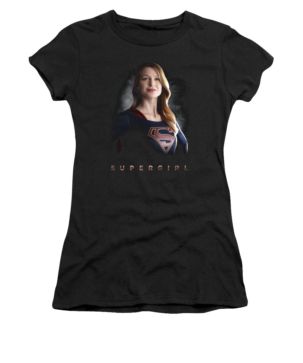  Women's T-Shirt featuring the digital art Supergirl - Stand Tall by Brand A