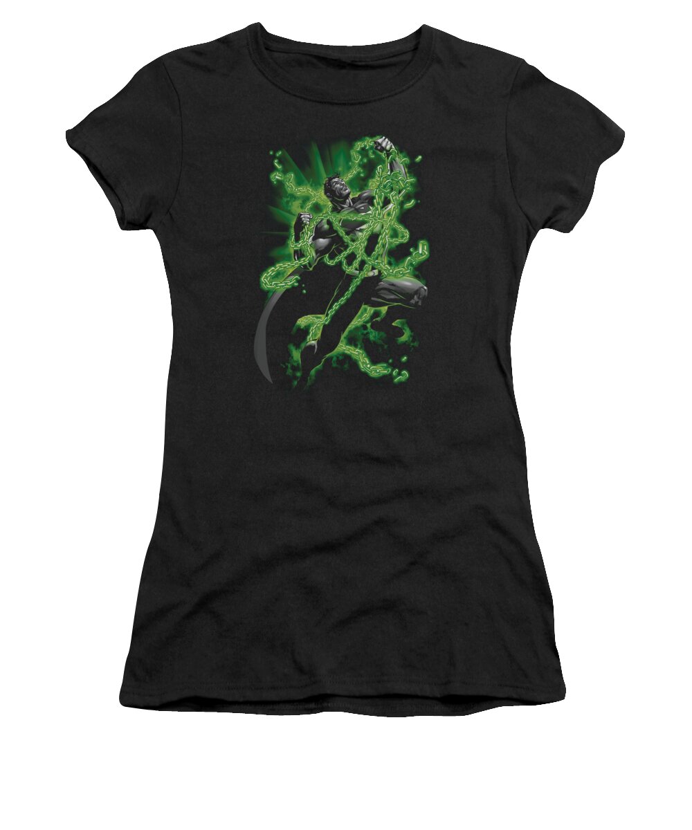  Women's T-Shirt featuring the digital art Superman - Kryptonite Chains by Brand A