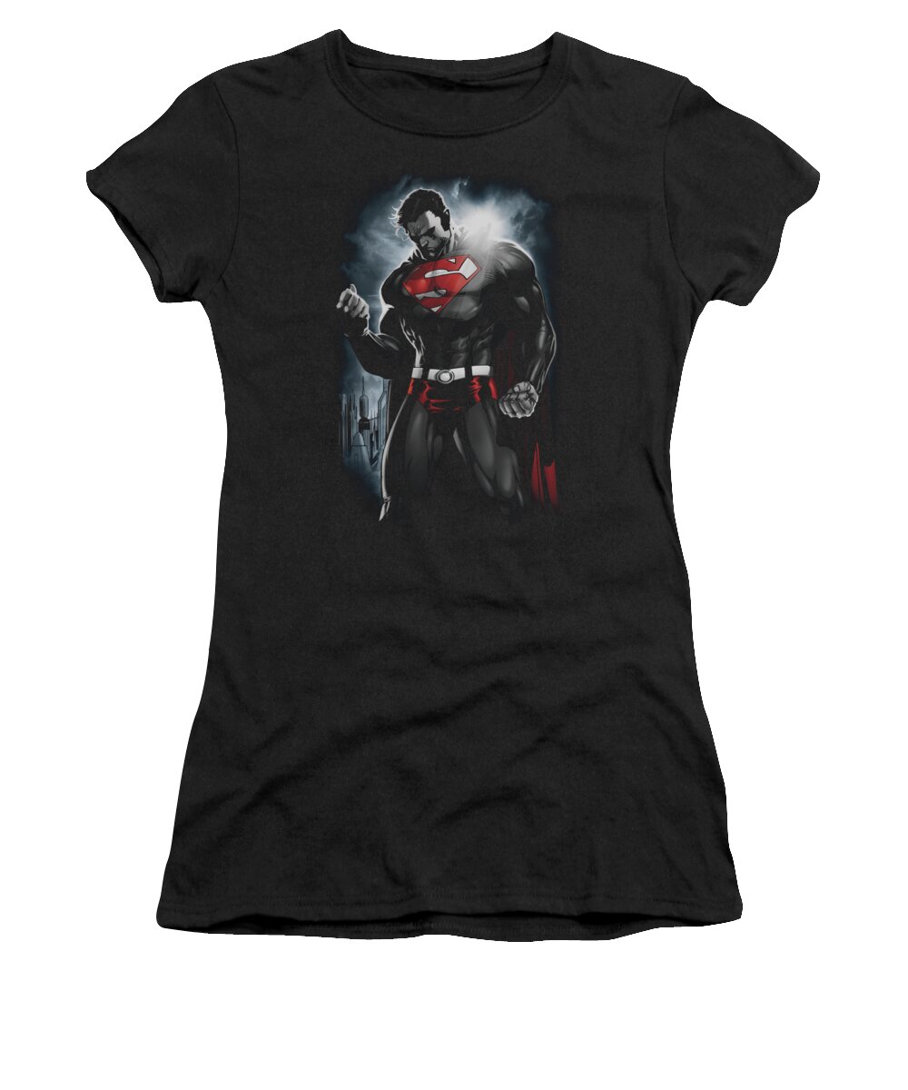 Superman Women's T-Shirt featuring the digital art Superman - Light Of The Sun by Brand A