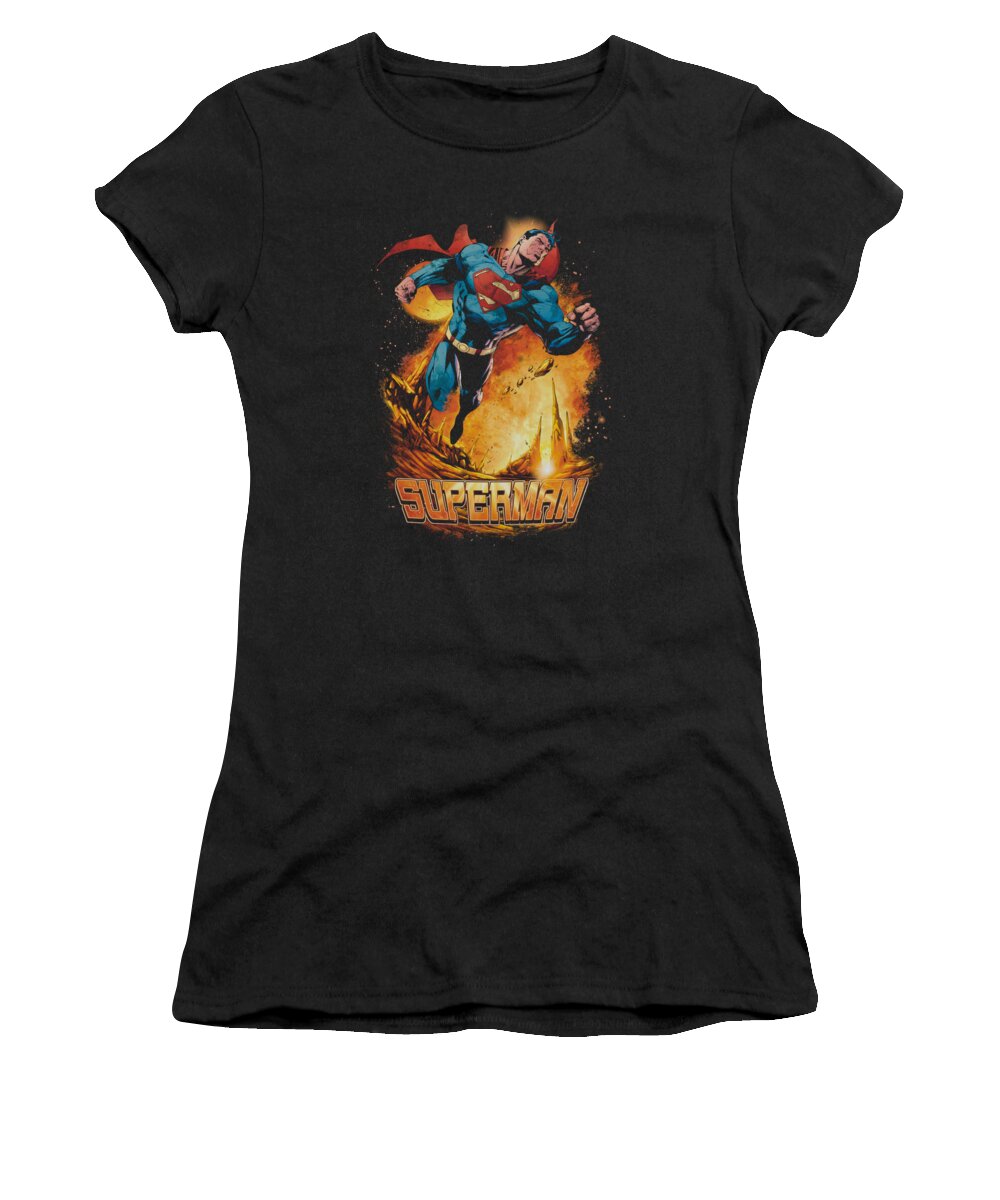 Superman Women's T-Shirt featuring the digital art Superman - Space Case by Brand A