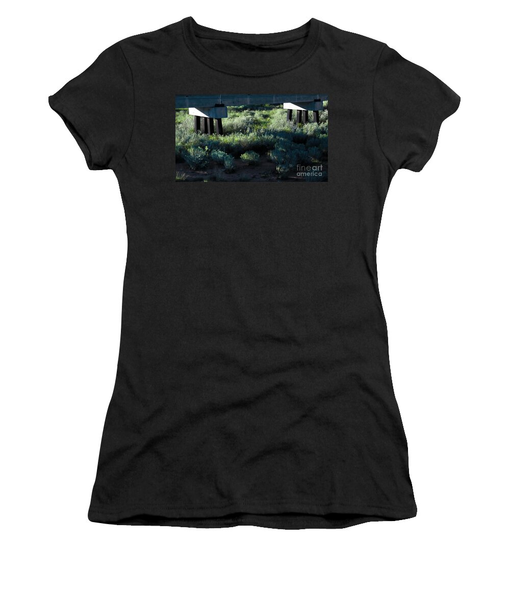 Digital Color Photo Women's T-Shirt featuring the digital art Supported by Tim Richards