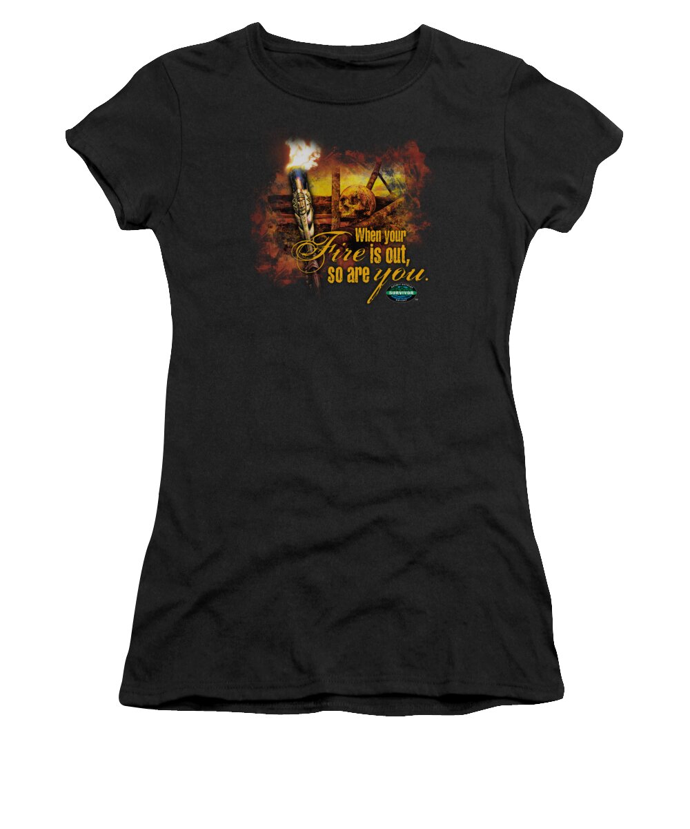 Survivor Women's T-Shirt featuring the digital art Survivor - Fires Out by Brand A