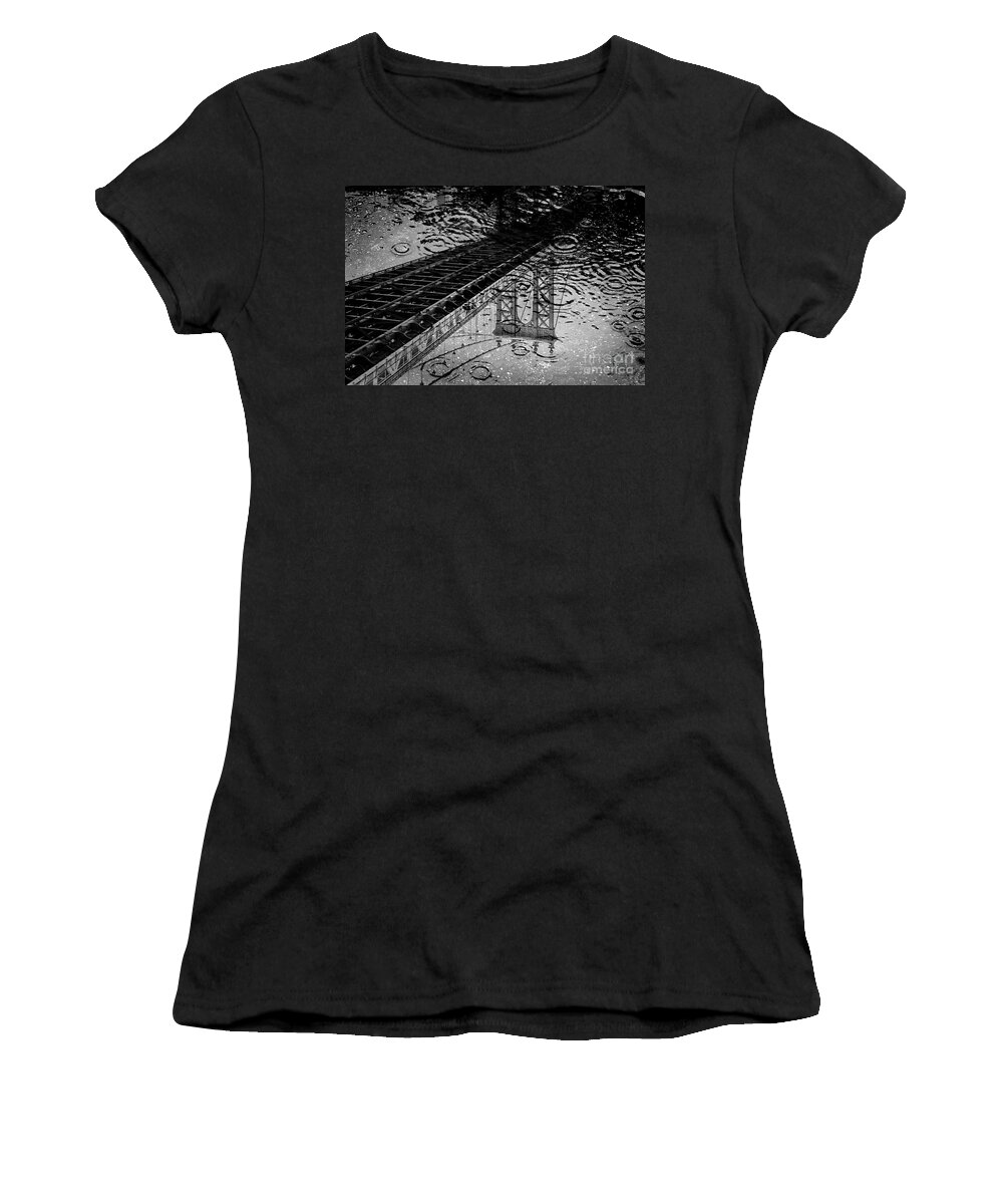 Manhattan Bridge Women's T-Shirt featuring the photograph Tears Of New York by Az Jackson