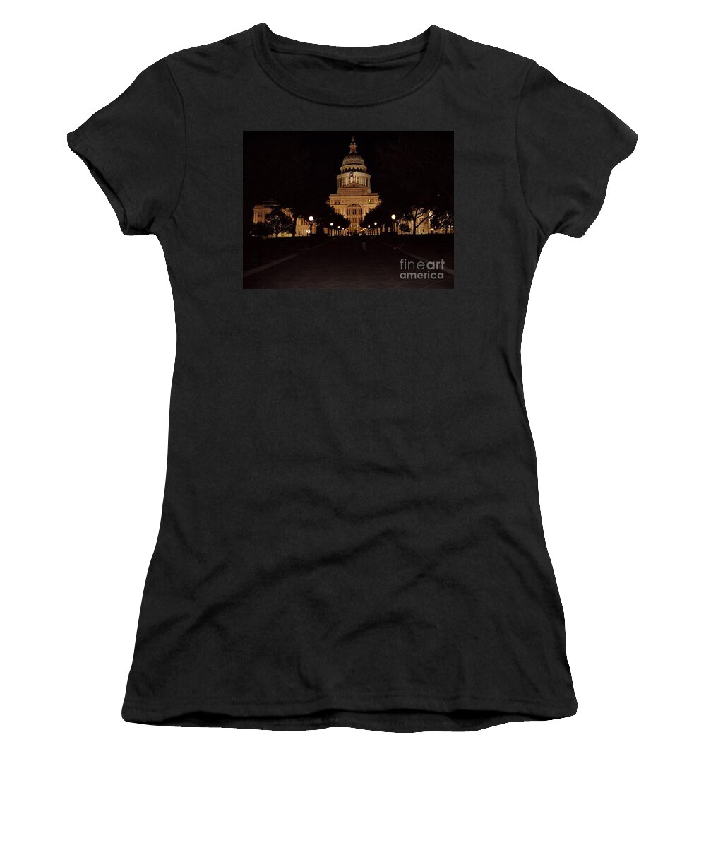 Texas State Capital Women's T-Shirt featuring the photograph Texas State Capital by John Telfer