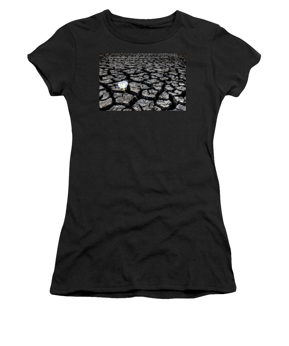Bible Women's T-Shirt featuring the photograph The 23rd Psalm by Mark Duffy