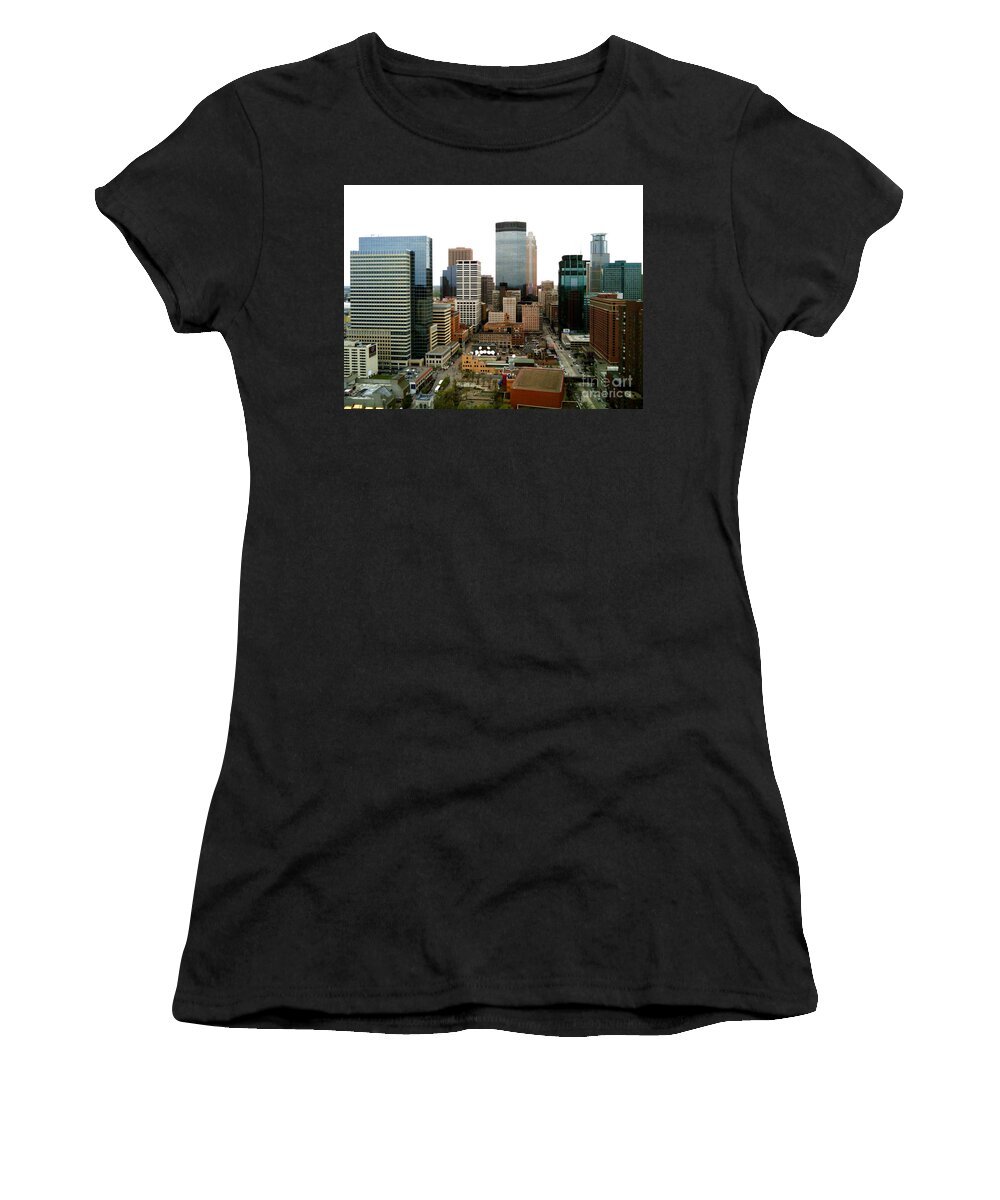 Minneapolis Women's T-Shirt featuring the photograph The 35th Floor by Jacqueline Athmann