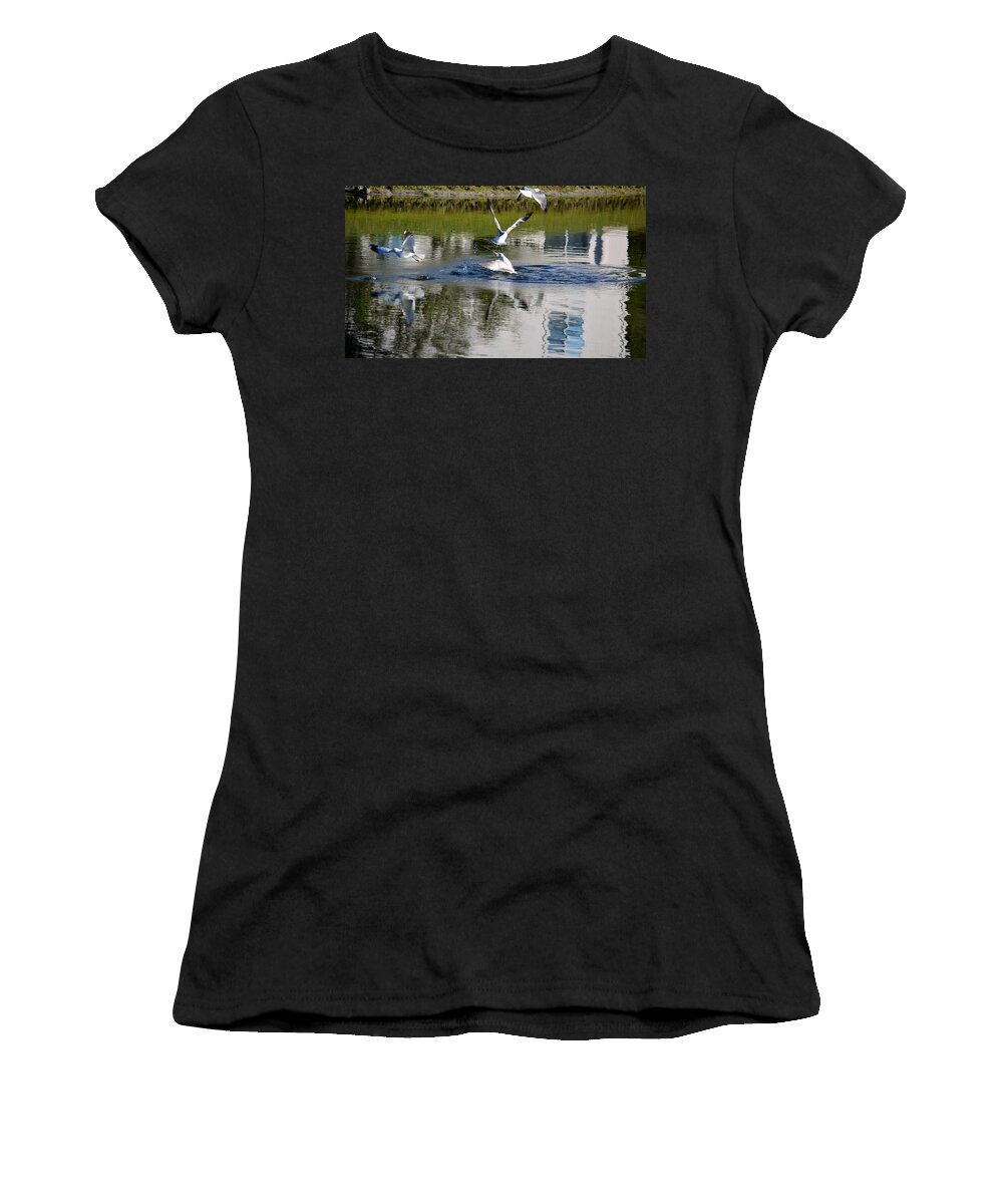 Florida Women's T-Shirt featuring the photograph the Breakup by Linda Kerkau