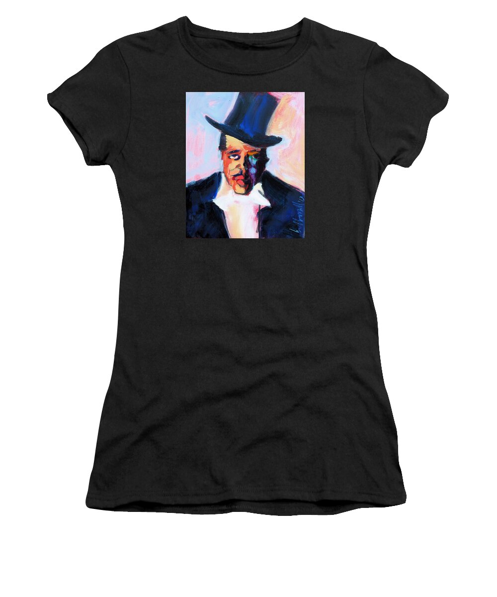 Duke Ellington Women's T-Shirt featuring the painting The Duke by Les Leffingwell