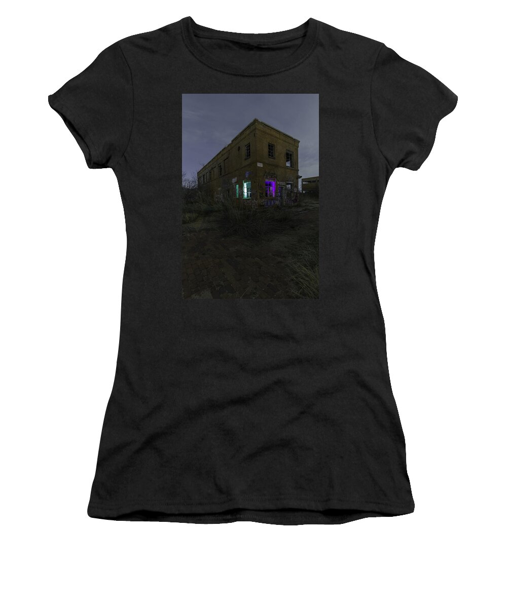 Abandoned Building Women's T-Shirt featuring the photograph The Entity by Jonathan Davison