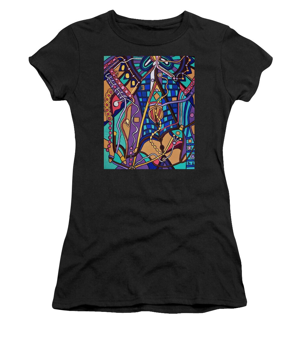 Acrylic Women's T-Shirt featuring the painting The Exam by Barbara St Jean
