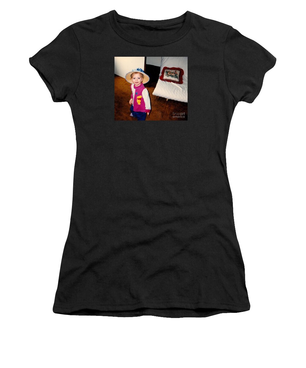  Women's T-Shirt featuring the photograph The Little Actress by Kelly Awad