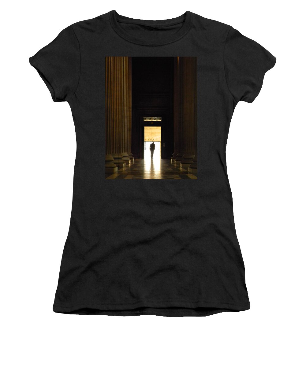 Paris Women's T-Shirt featuring the photograph The Lonely Parisian by Marwan George Khoury