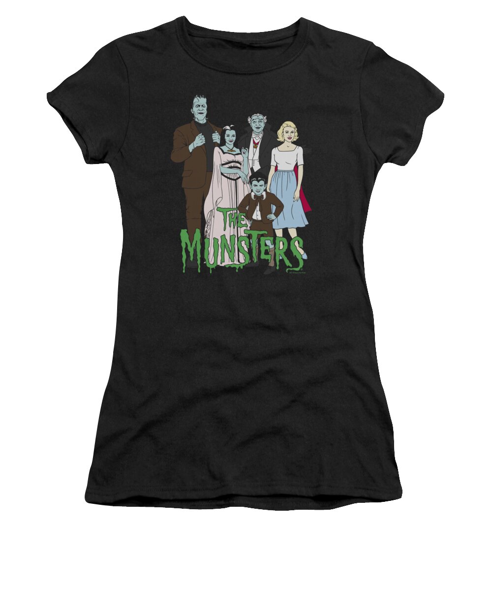 The Munsters Women's T-Shirt featuring the digital art The Munsters - The Family by Brand A