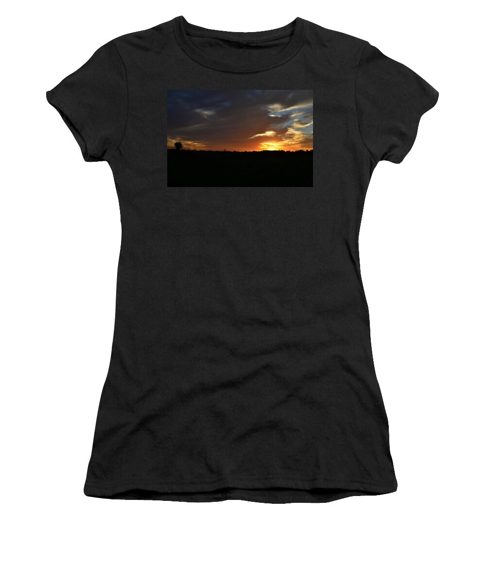 Sunset Women's T-Shirt featuring the photograph The Patience of Nature by Melanie Moraga