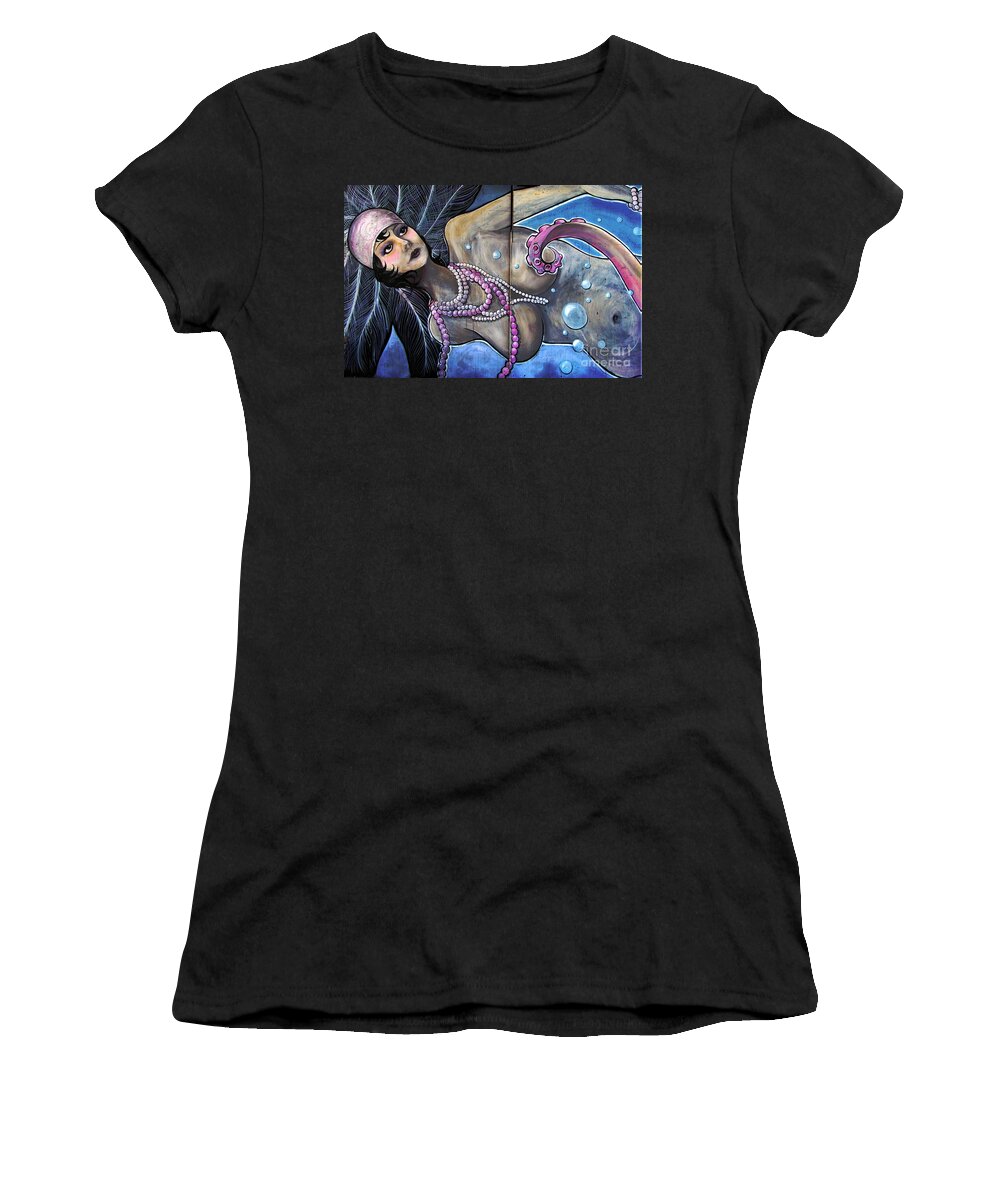 Graffti Women's T-Shirt featuring the photograph The Pearl Mermaid by Colleen Kammerer