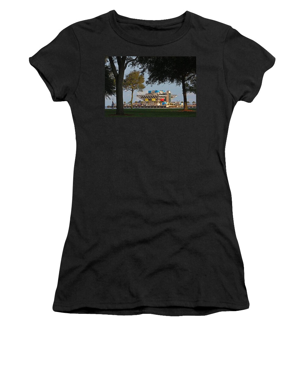 The Pier Women's T-Shirt featuring the photograph The Pier - St. Petersburg FL by HH Photography of Florida