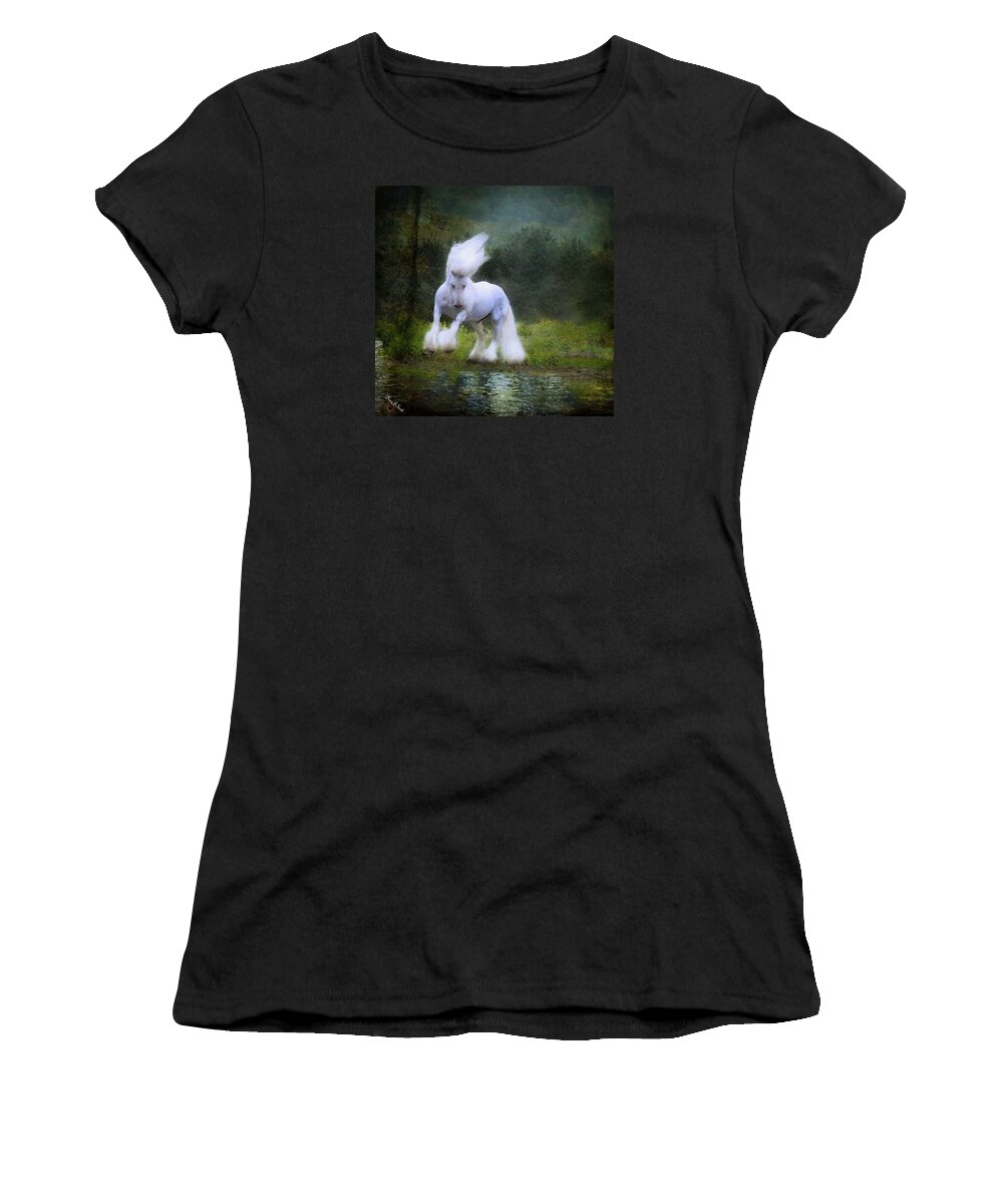 Water Women's T-Shirt featuring the photograph The Reflection by Fran J Scott