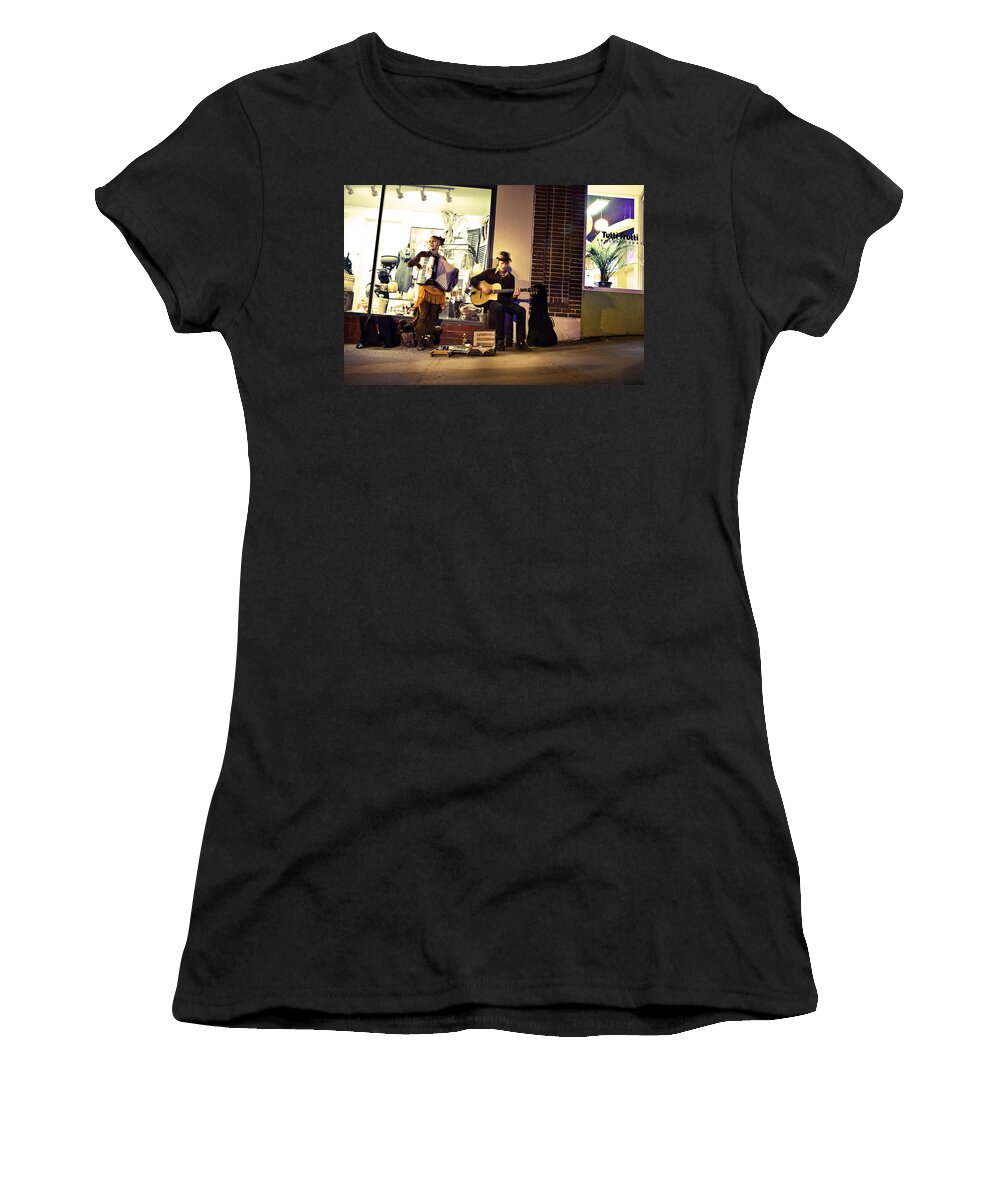 Street Photography Women's T-Shirt featuring the photograph The Resonant Rogues by Gray Artus