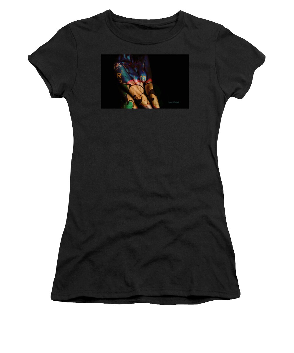 Woman Women's T-Shirt featuring the photograph The Skin I'm In by Donna Blackhall
