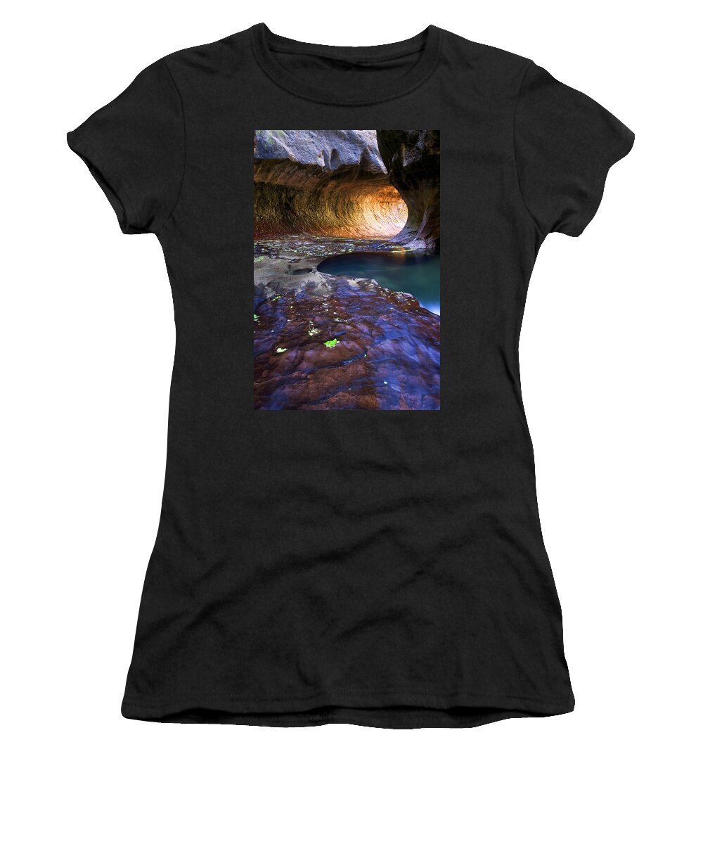 Subway Women's T-Shirt featuring the photograph The Subway 1 by Laura Tucker