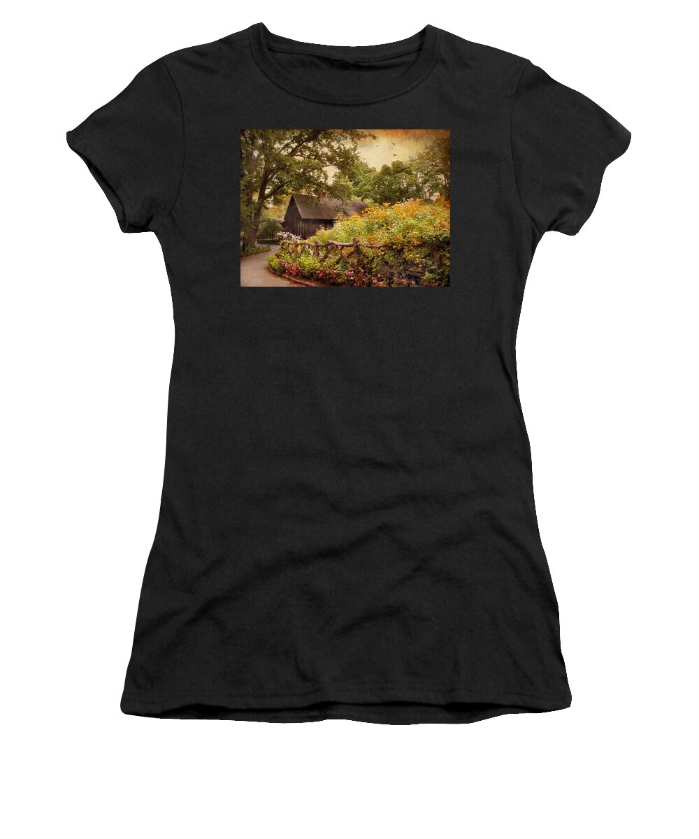 Cottage Women's T-Shirt featuring the photograph The Swedish Cottage by Jessica Jenney