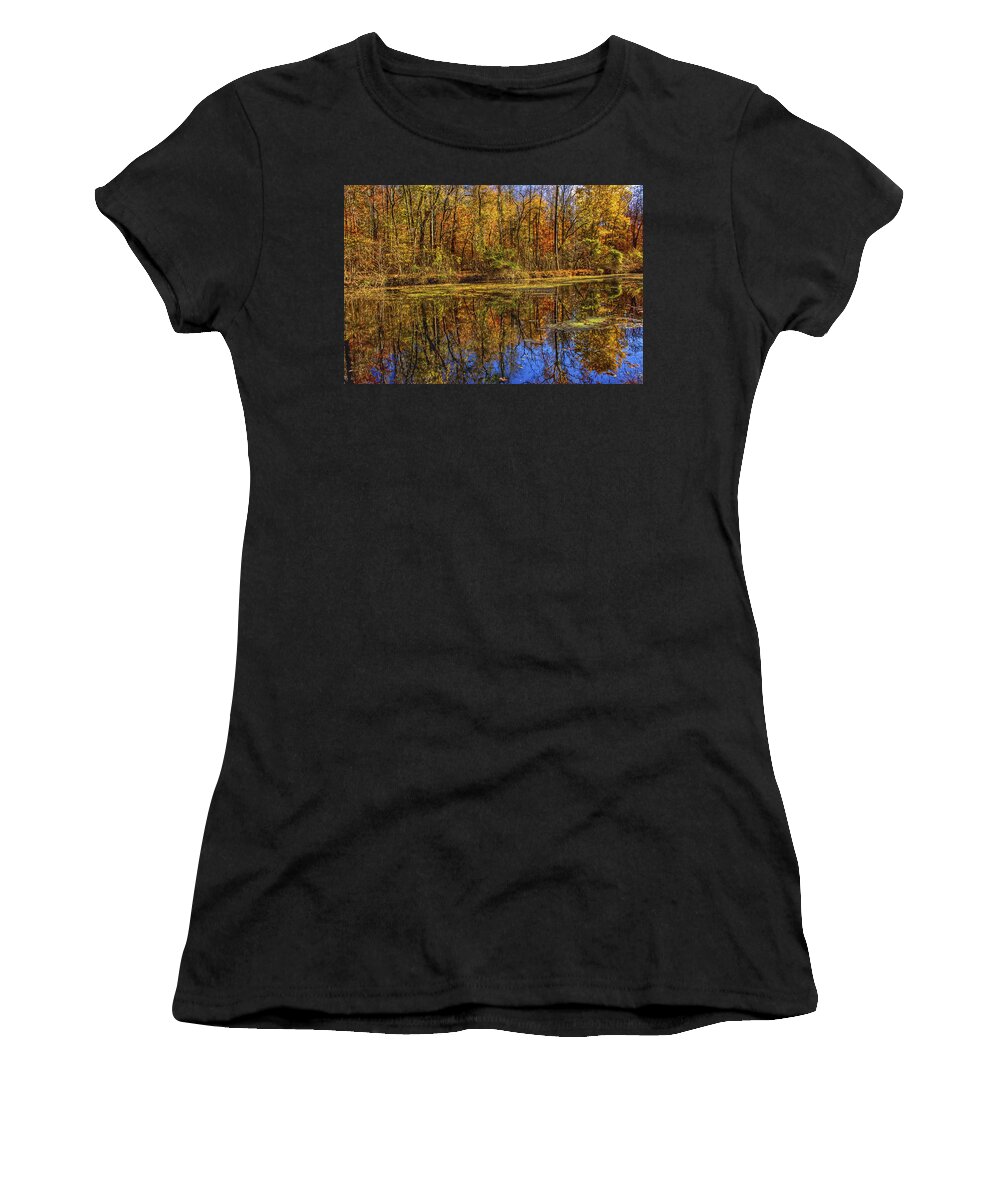 Autumn Women's T-Shirt featuring the photograph The Vibrancy of Leaves by Kathi Isserman