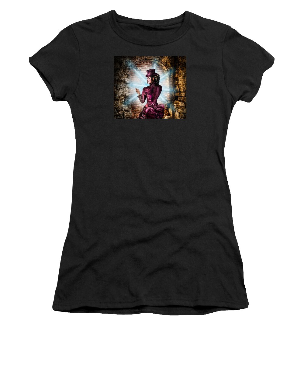 Wall Women's T-Shirt featuring the digital art The Wall by Alessandro Della Pietra