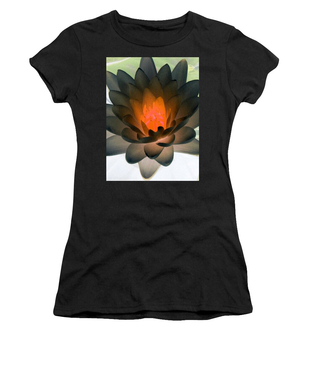 Water Lilies Women's T-Shirt featuring the photograph The Water Lilies Collection - PhotoPower 1036 by Pamela Critchlow