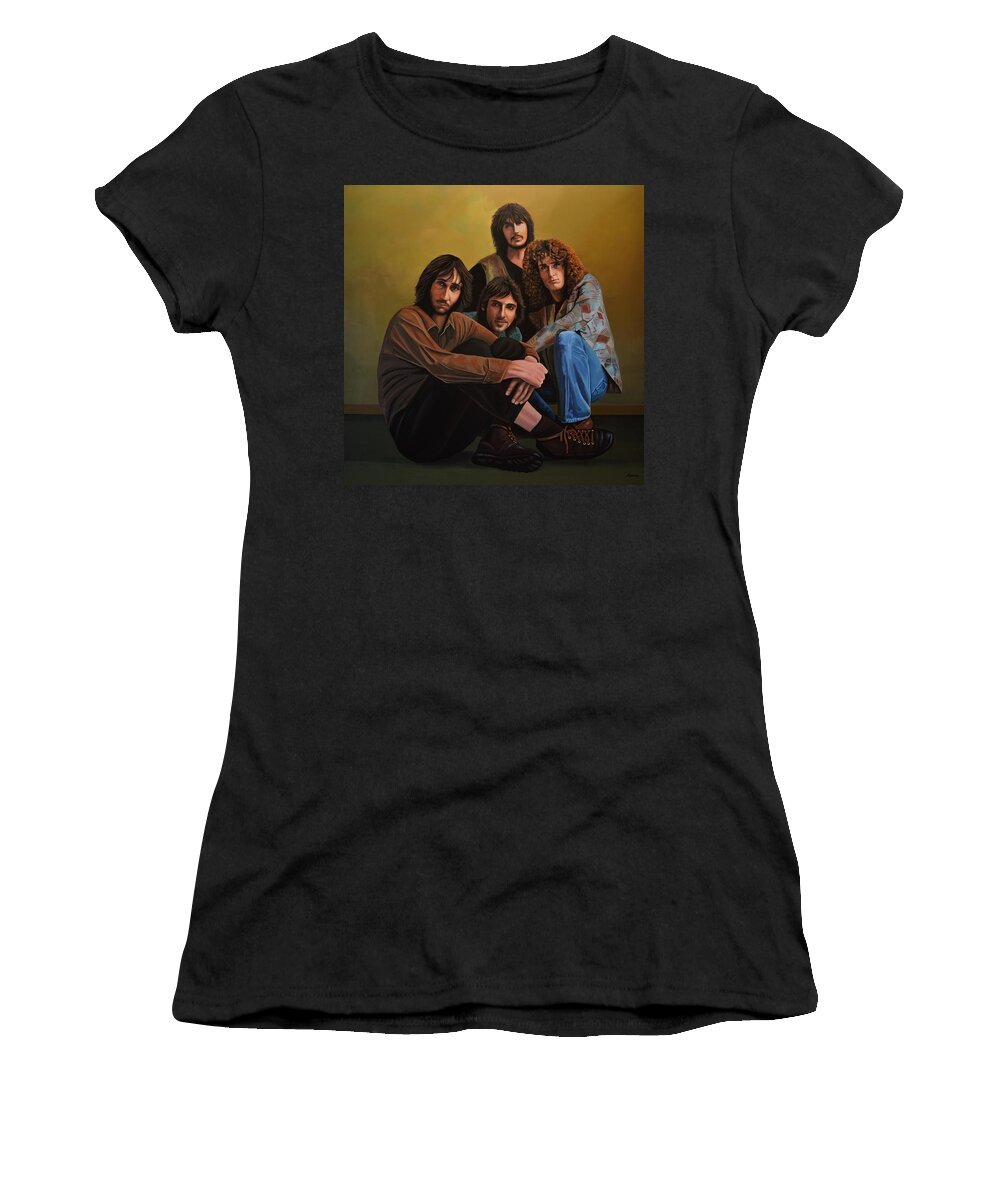 The Who Women's T-Shirt featuring the painting The Who by Paul Meijering