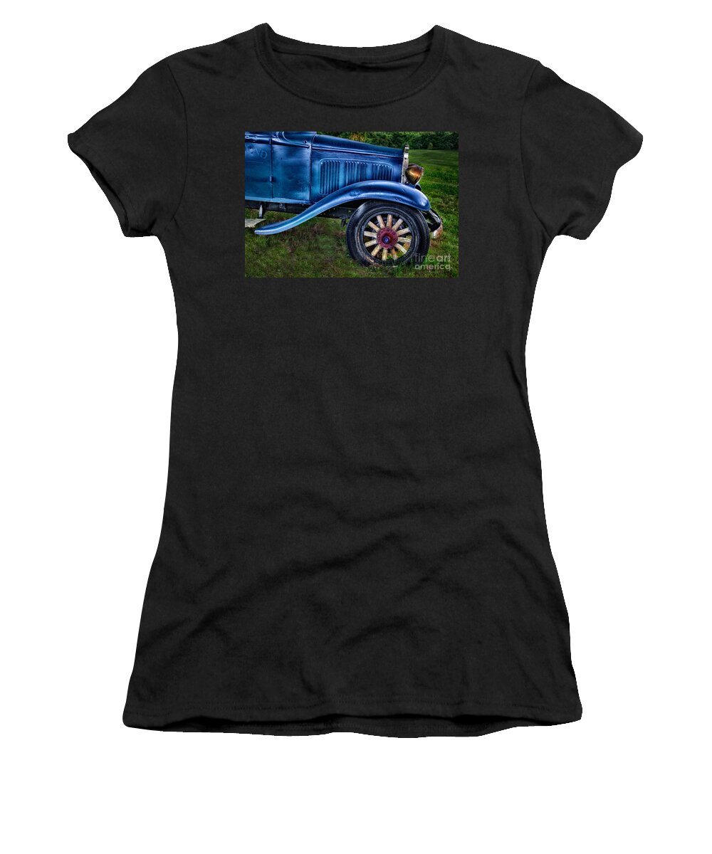Old Women's T-Shirt featuring the photograph This Old Car by Susan Candelario