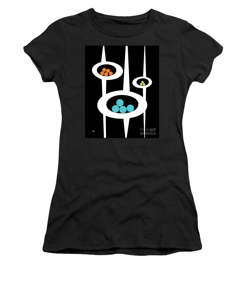 Atomic Women's T-Shirt featuring the digital art Three Pods I by Donna Mibus