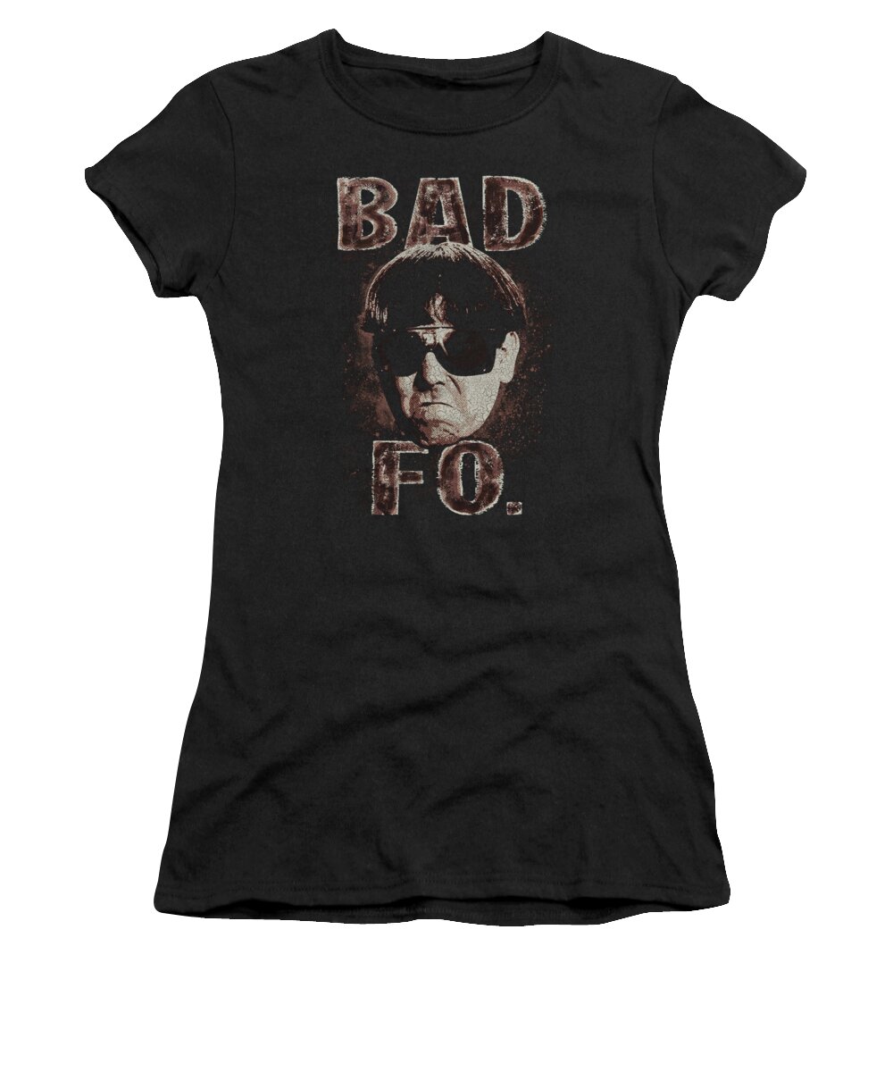 The Three Stooges Women's T-Shirt featuring the digital art Three Stooges - Bad Moe Fo by Brand A
