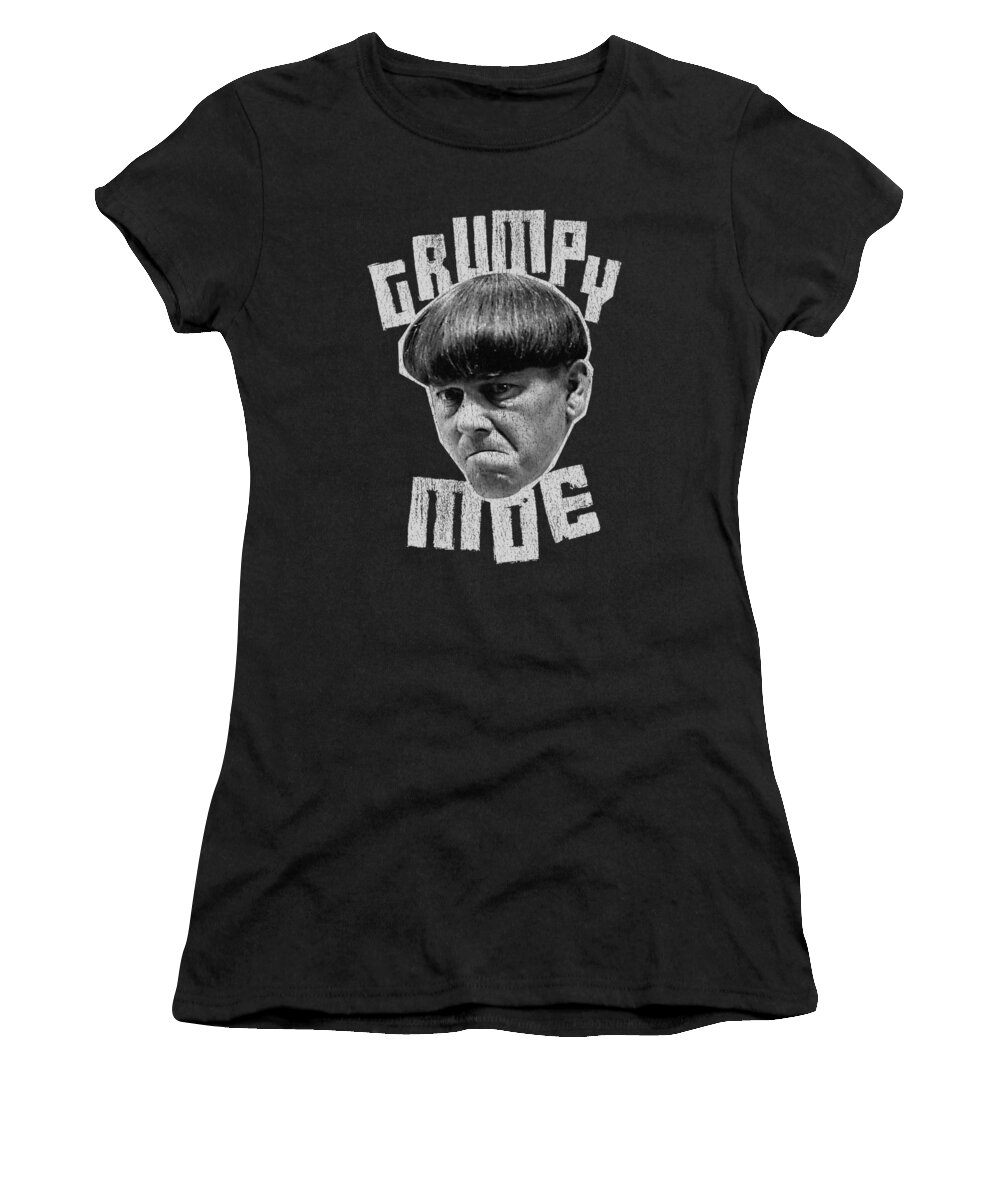 The Three Stooges Women's T-Shirt featuring the digital art Three Stooges - Grumpy Moe by Brand A