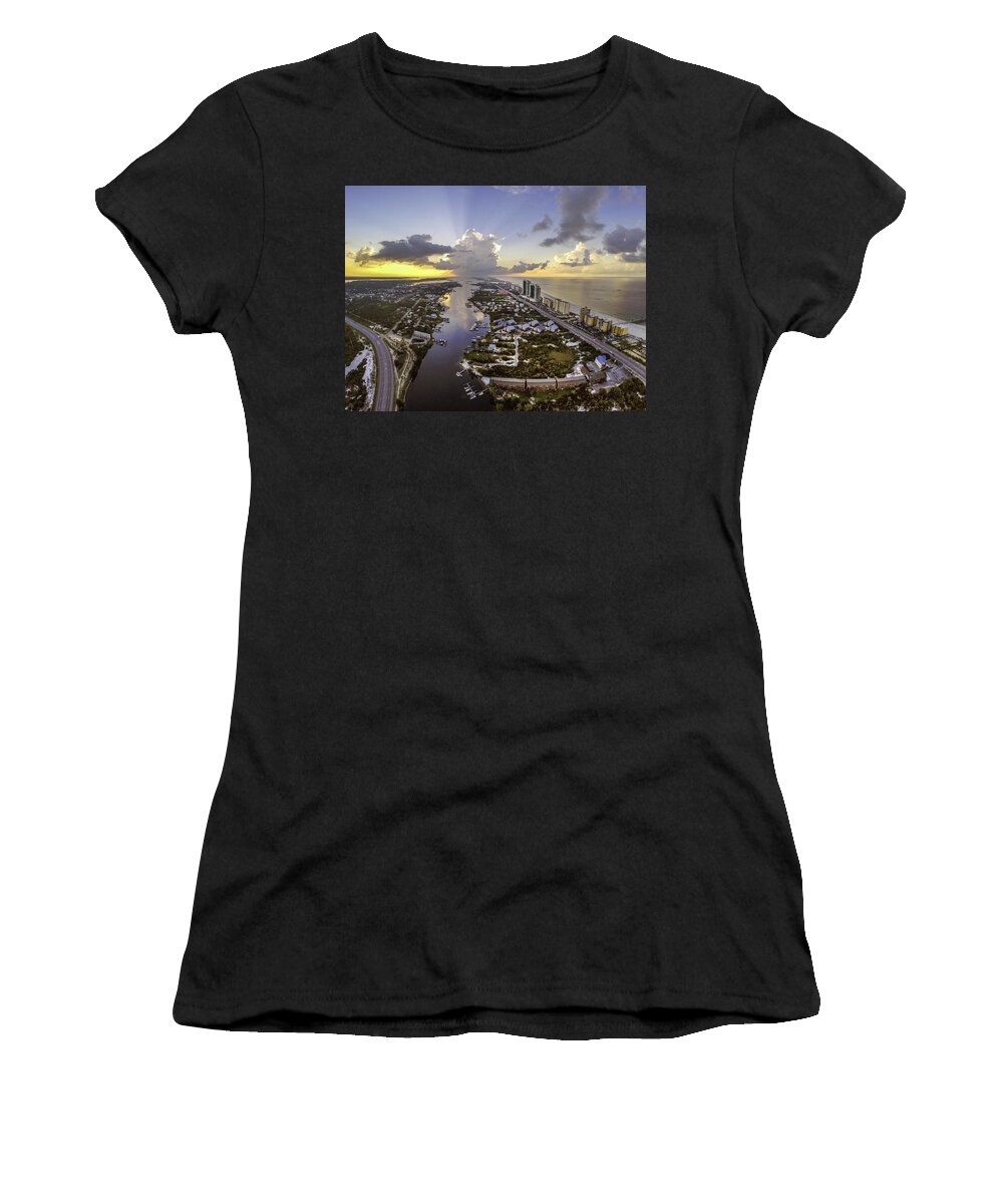 Palm Women's T-Shirt featuring the digital art Thunderstorm from Cotton Bayou by Michael Thomas
