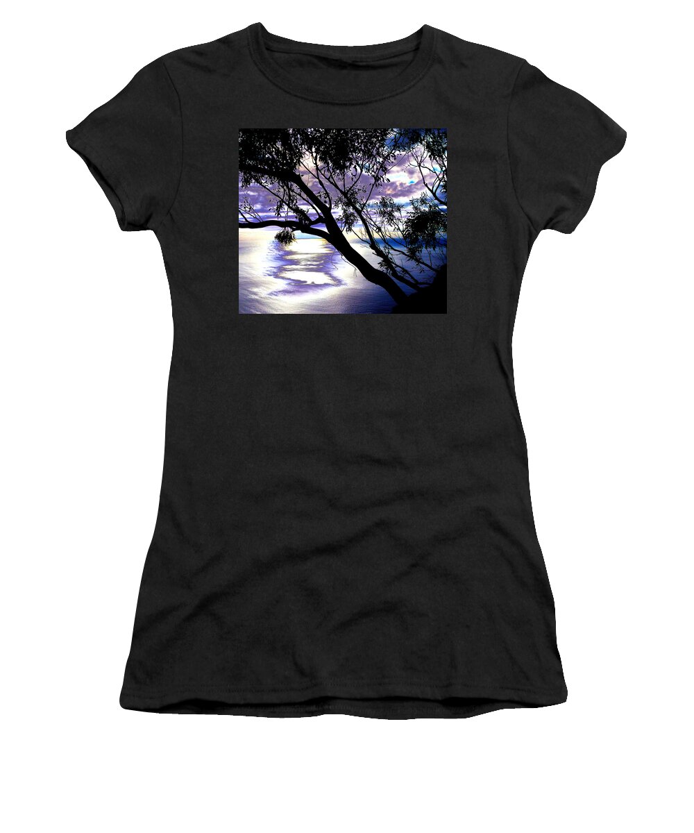 Funchal Women's T-Shirt featuring the photograph Tree in Silhouette by Tracy Winter