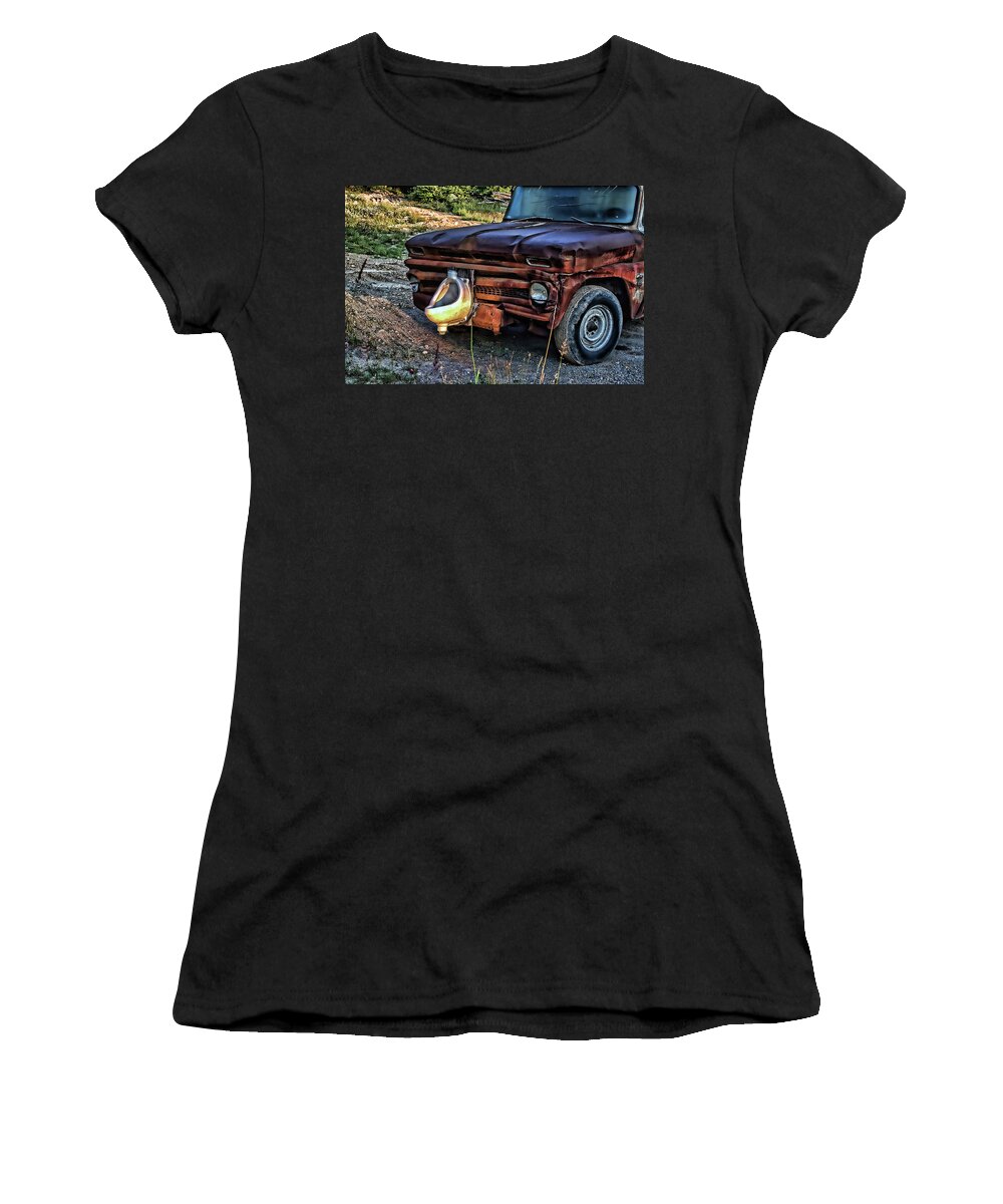 Ron Roberts Women's T-Shirt featuring the photograph Truck with benefits by Ron Roberts