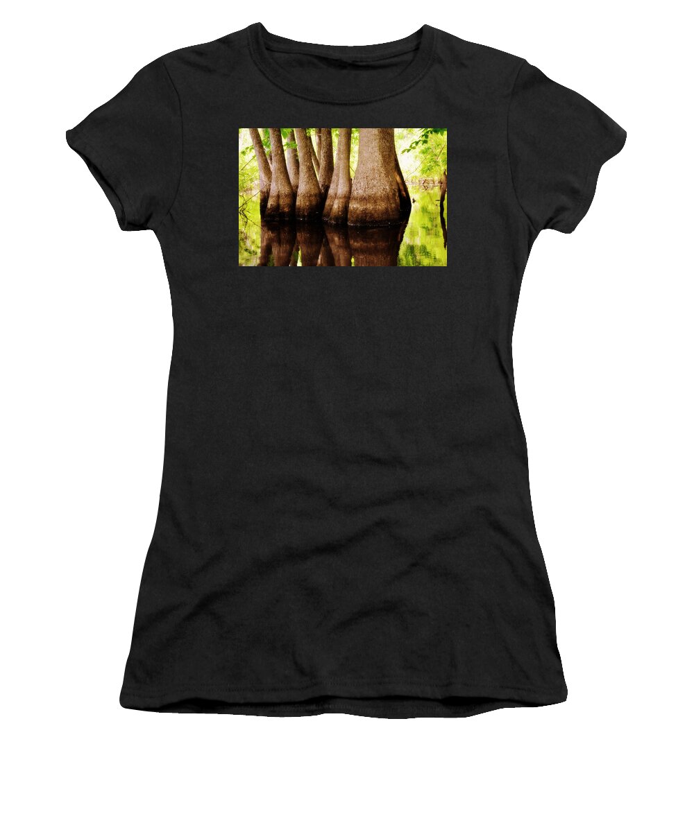 Swamp Women's T-Shirt featuring the photograph Tupelos by Marty Koch