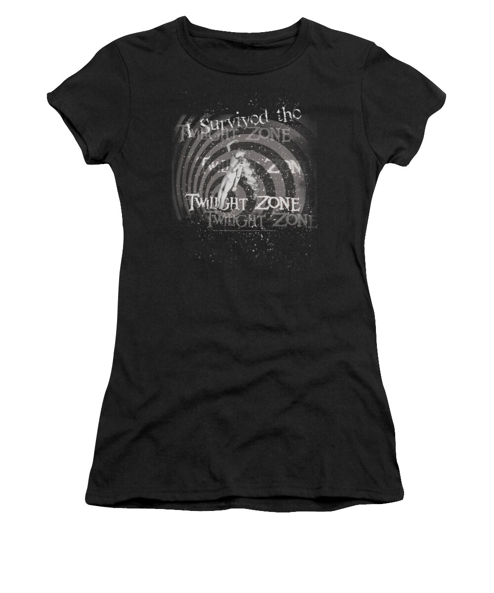 Twilight Zone Women's T-Shirt featuring the digital art Twilight Zone - I Survived by Brand A