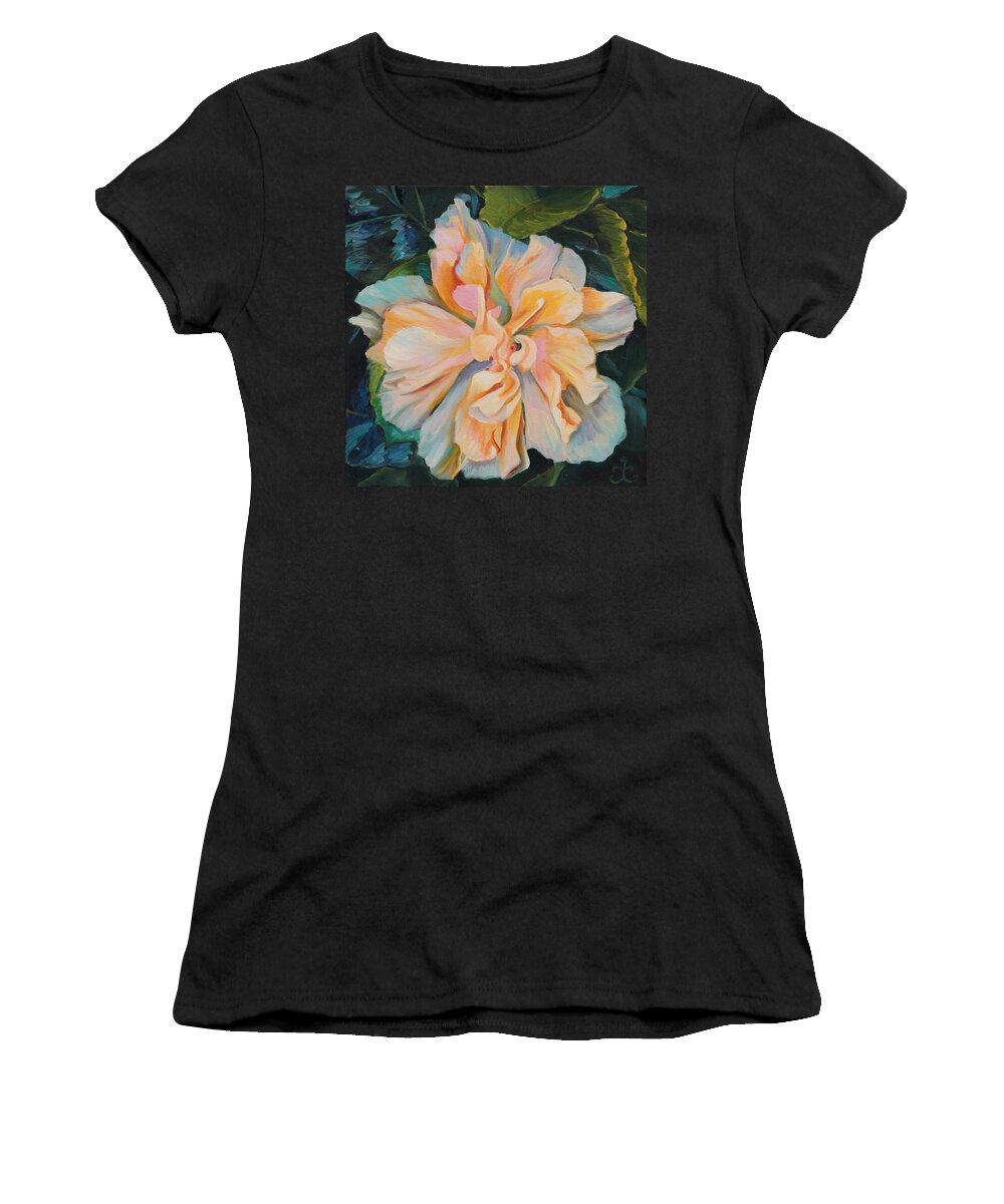 Flower Women's T-Shirt featuring the painting Unity by Trina Teele