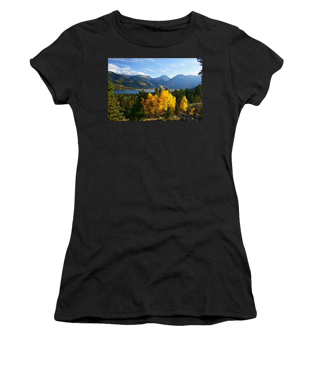 Colorado Women's T-Shirt featuring the photograph Upper Twin by Jeremy Rhoades