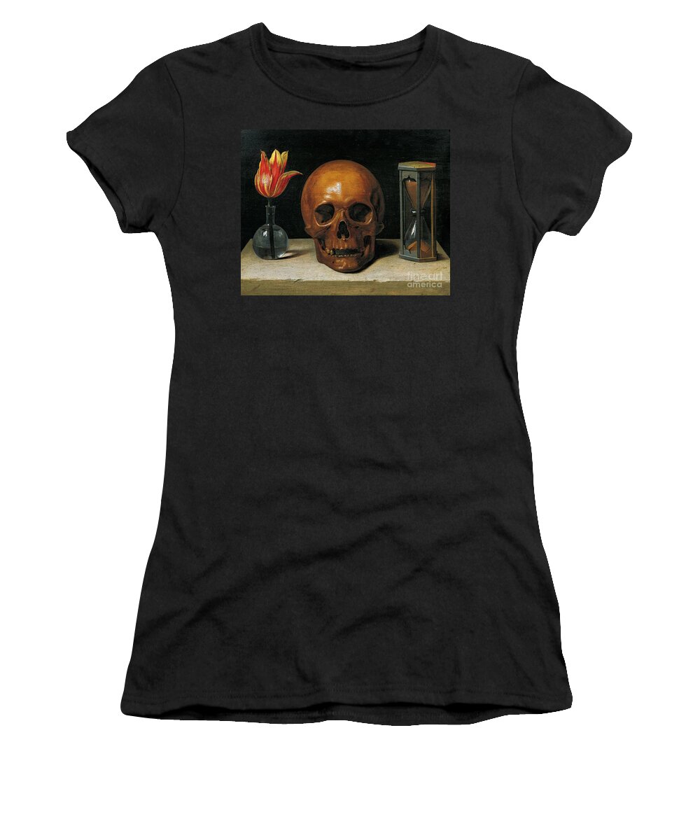 Painting; 17th Century Painting; Mythology; Allegory; Europe; France; Champaigne Philippe De; Death; Vanitas; Dead Women's T-Shirt featuring the painting Vanity by Philippe de Champaigne