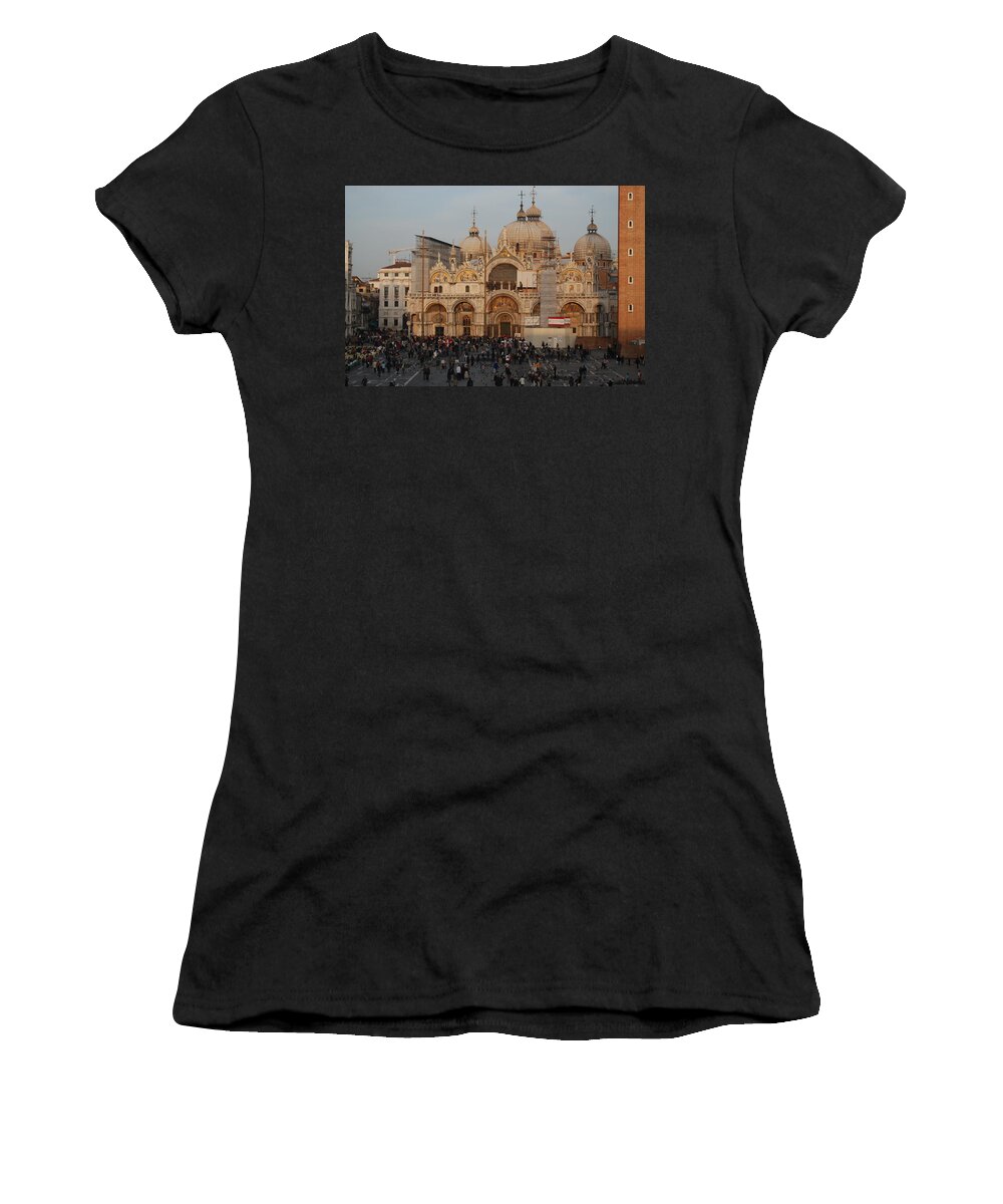 Italy Women's T-Shirt featuring the photograph Venice at Sunset by Caroline Stella
