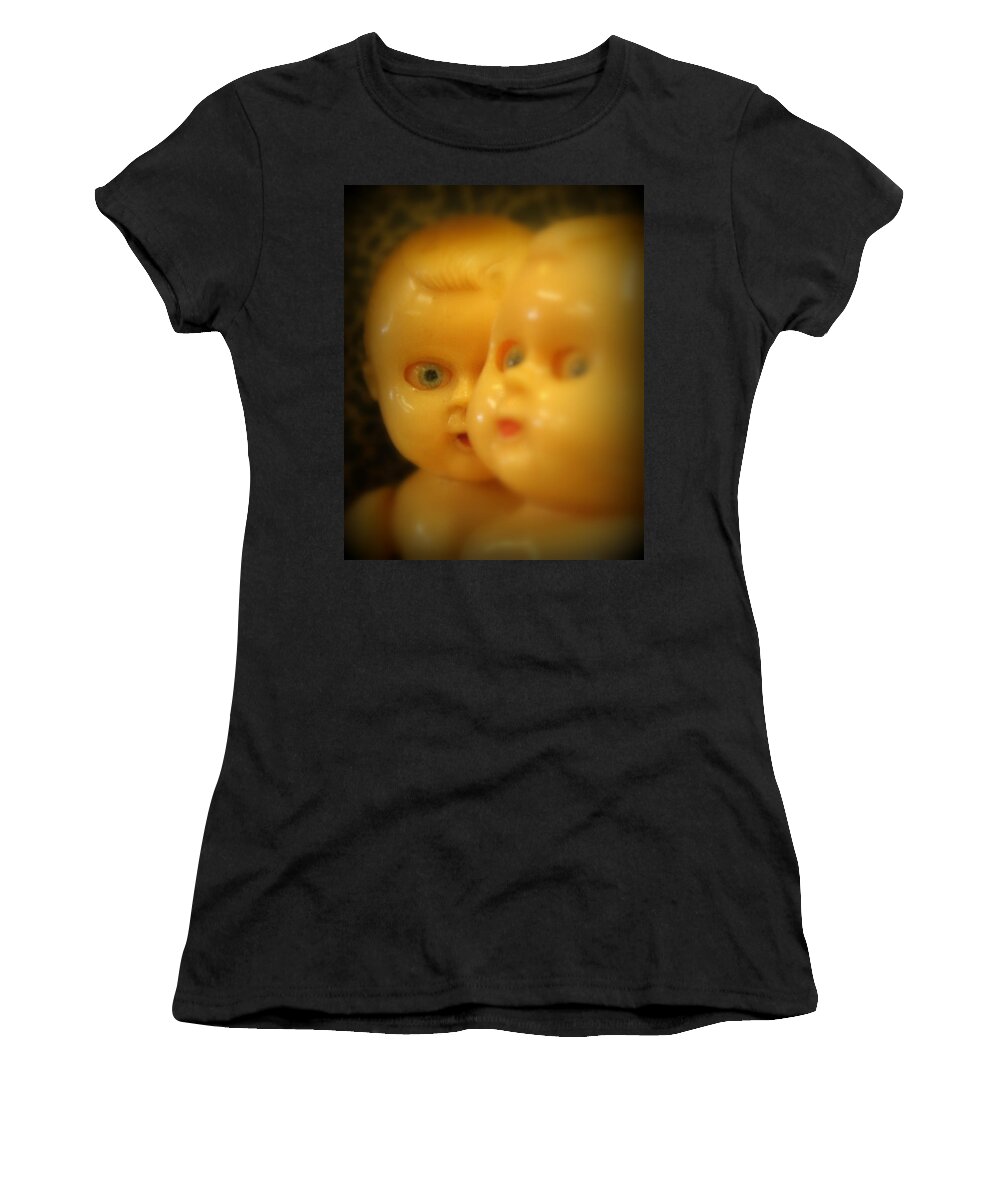 Very Scary Doll Women's T-Shirt featuring the photograph Very Scary Doll by Lynn Sprowl