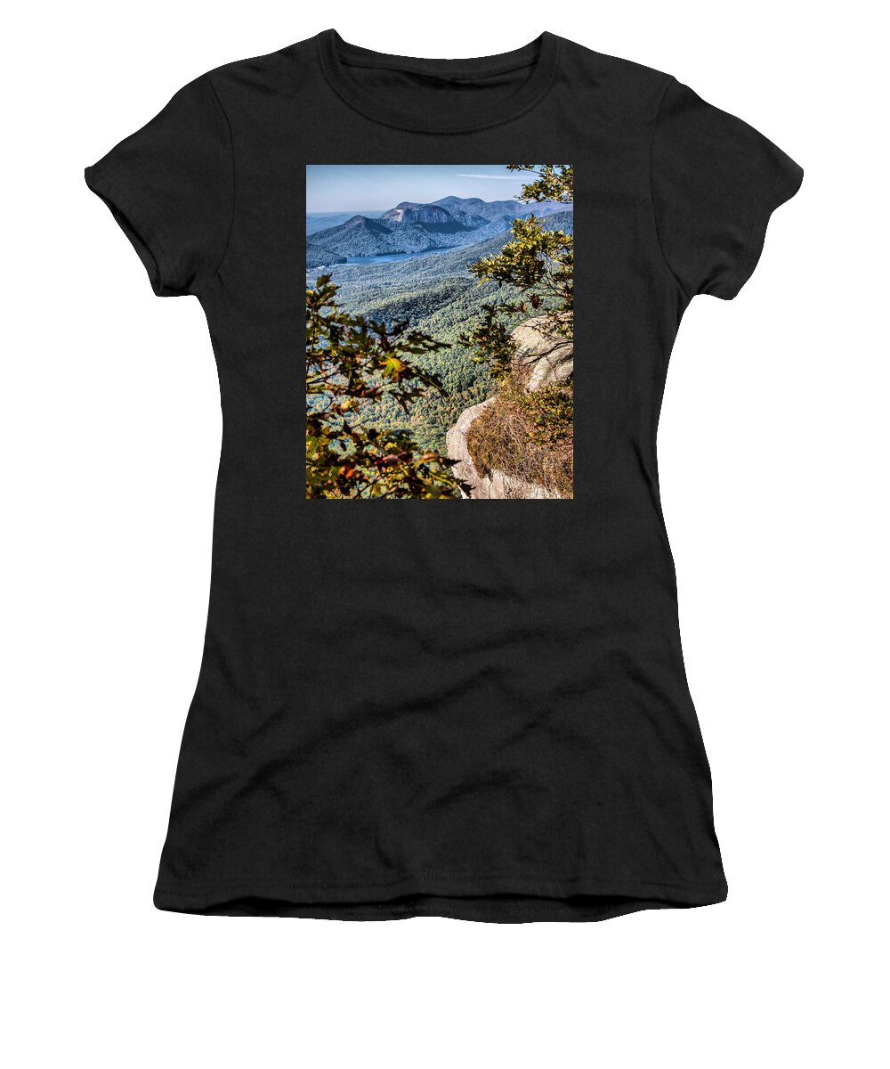 Caesars Head Women's T-Shirt featuring the photograph View to Table Rock by Lynne Jenkins
