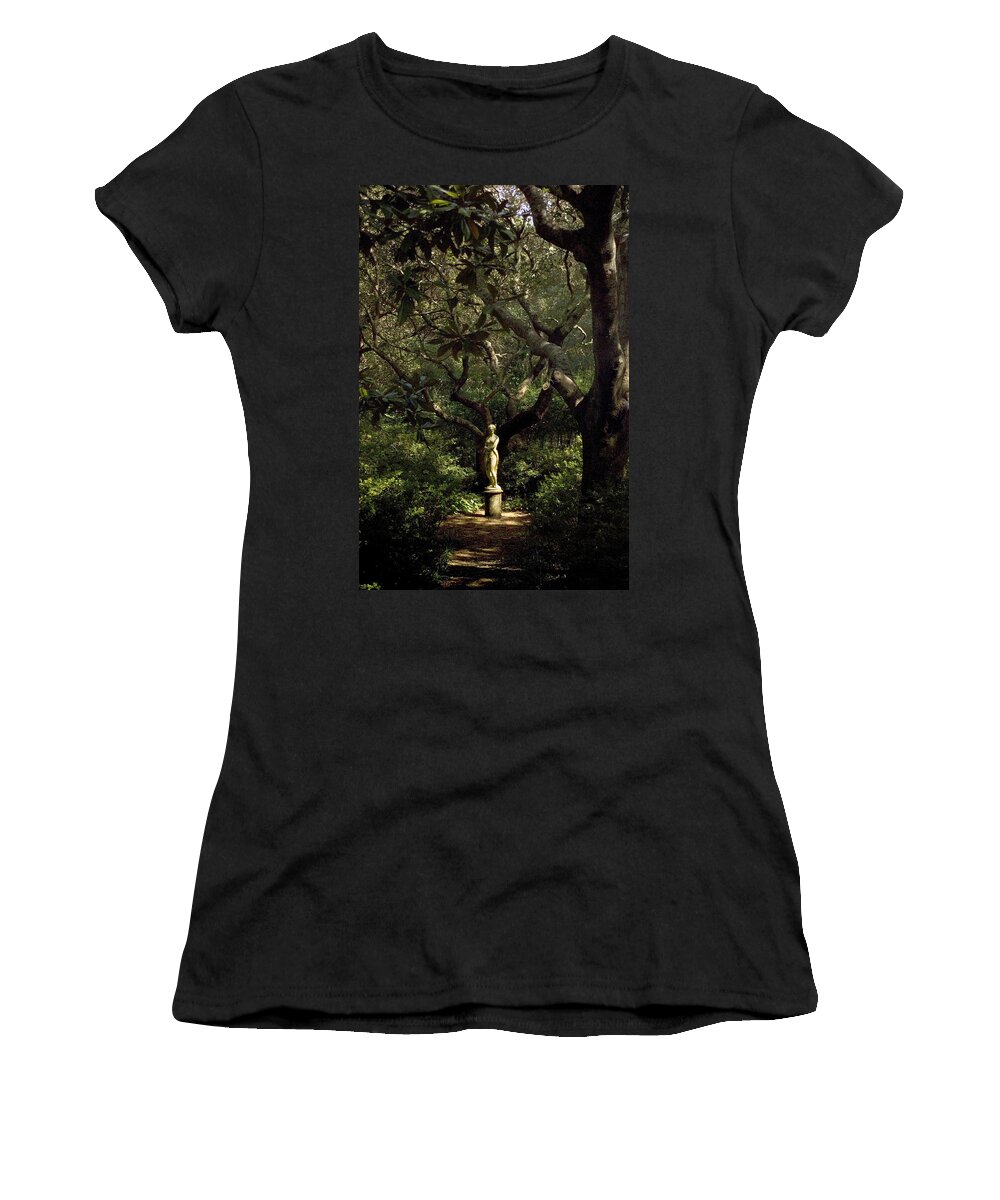 North Carolina Women's T-Shirt featuring the photograph Virginia Dare Statue by Greg Reed