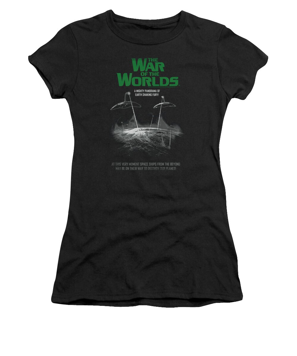 War Of The Worlds Women's T-Shirt featuring the digital art War Of The Worlds - Attack Poster by Brand A